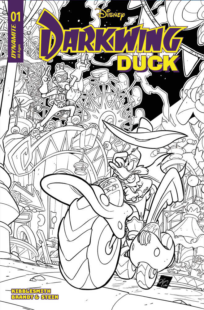 Darkwing Duck #1 Cover M 10 Copy Variant Edition Cangialosi Line Art Dynamite Entertainment