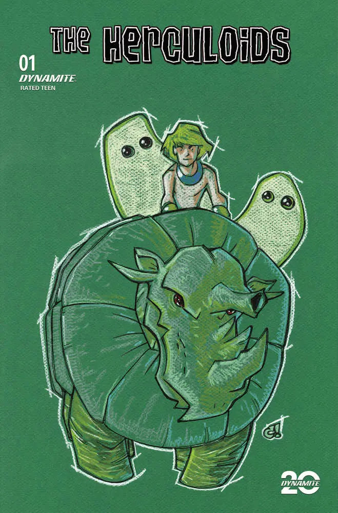 Herculoids #1 Cover L 10 Copy Variant Edition Rousseau Pastel Art Origina Dynamite Entertainment