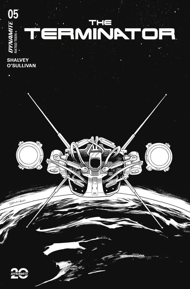 Terminator #5 Cover I 10 Copy Variant Edition Shalvey Line Art Dynamite Entertainment