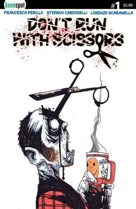 Dont Run With Scissors #1 Cover B Stefano Cardoselli Coffee Variant Keenspot Entertainment