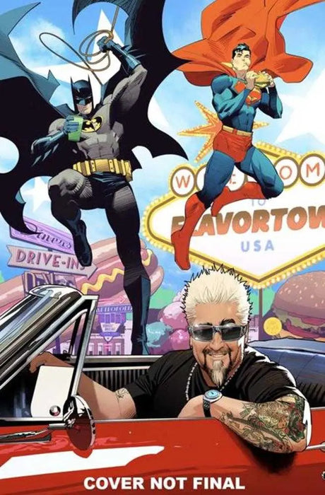 Batman Superman Worlds Finest #37 Cover D Dan Mora Guy Fieri Cameo Card Stock Variant DC Comics