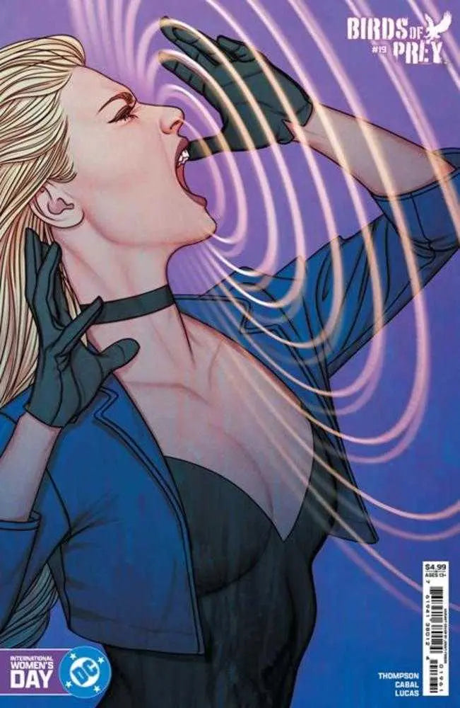 Birds Of Prey #19 Cover D Jenny Frison International Womens Day Black Canary Card Stock Variant DC Comics