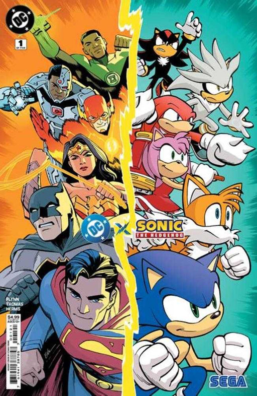 DC X Sonic The Hedgehog #1 (Of 5) Cover B Ethan Young Card Stock Variant DC Comics