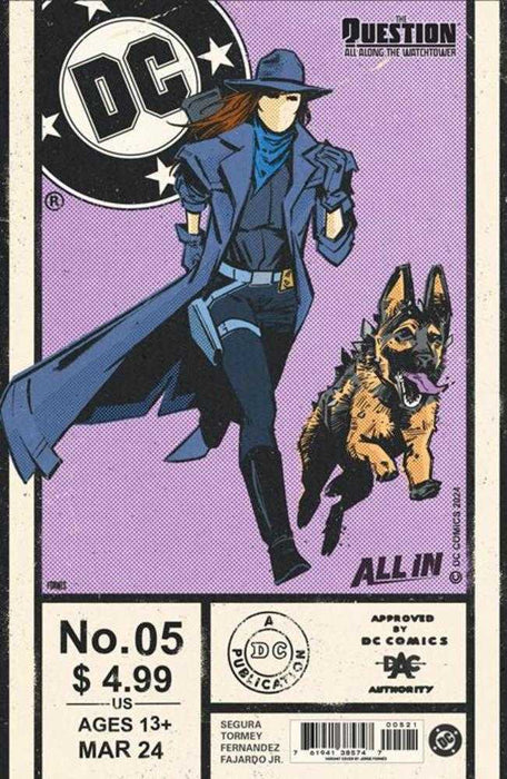 Question All Along The Watchtower #5 (Of 6) Cover B Jorge Fornes Card Stock Variant DC Comics