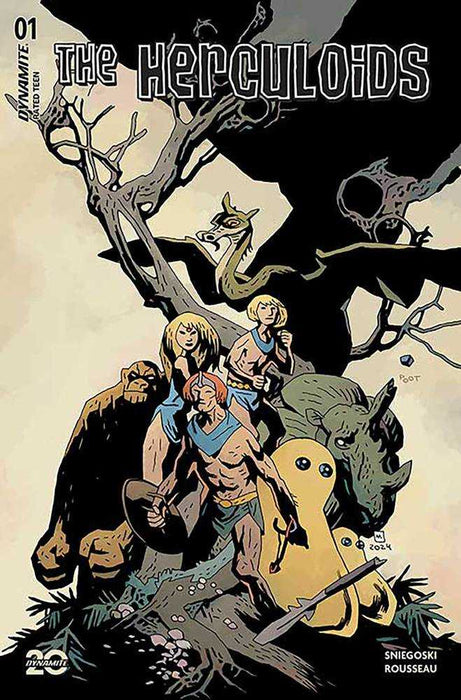 Herculoids #1 Cover Zf 10 Copy Foc Variant Edition Mignola Foil Dynamite Entertainment