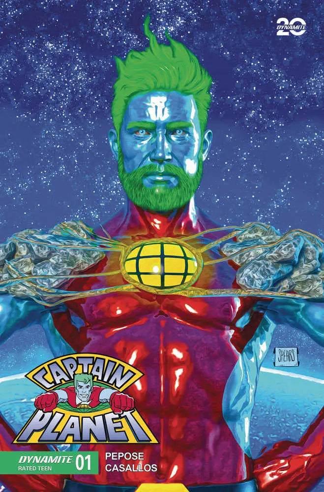 Captain Planet #1 Cover K 10 Copy Variant Edition Spears Foil Dynamite Entertainment