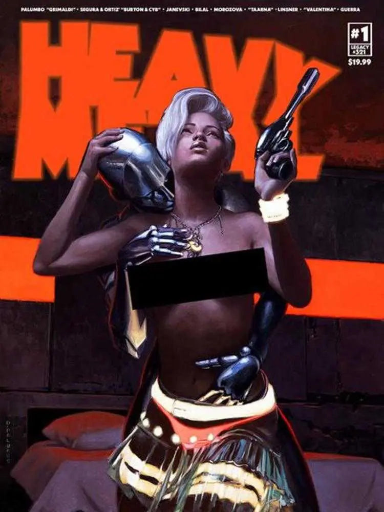 Heavy Metal Magazine #1 Cover G Palumbo Lovers Nsfw (Mature) Heavy Metal
