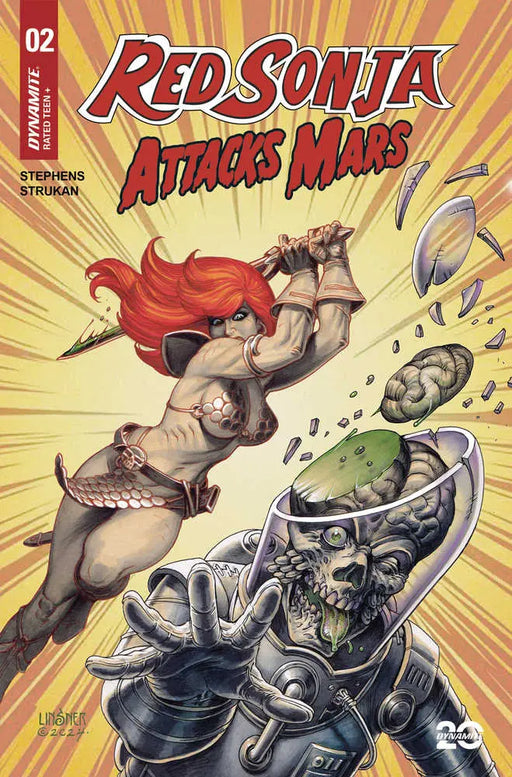 Red Sonja Attacks Mars #2 Cover A Linsner Dynamite Entertainment
