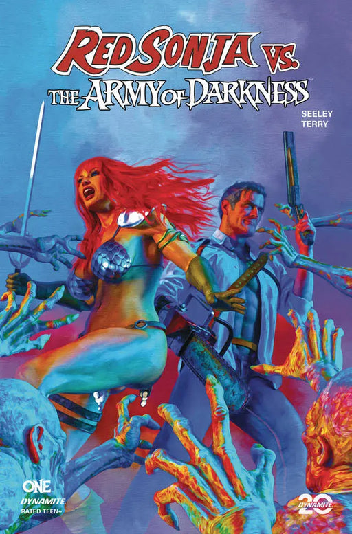 Red Sonja vs Aod #1 Cover E Spears Foil Dynamite Entertainment