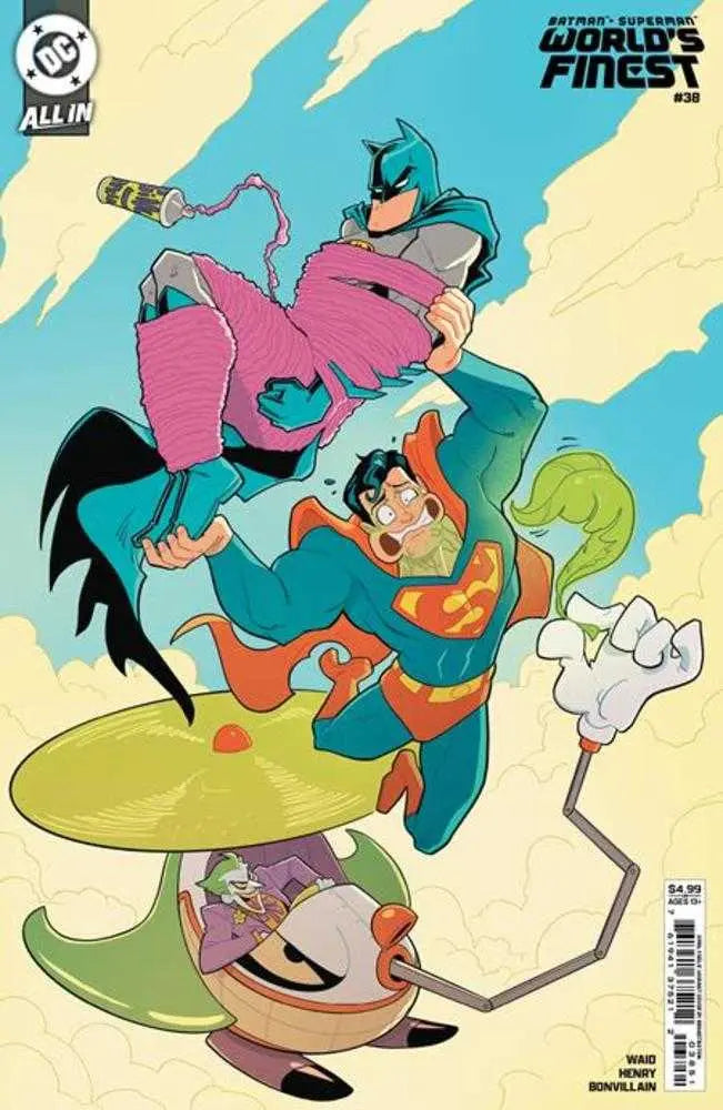 Batman Superman Worlds Finest #38 Cover D Brandt & Stein April Fools Card Stock Variant (We Are Yesterday) DC Comics