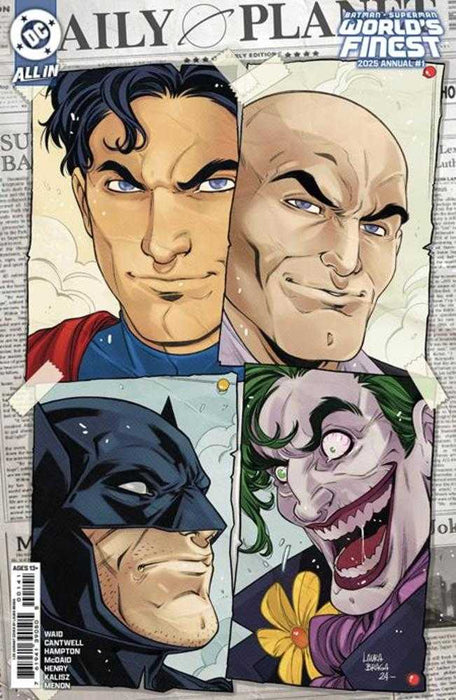 Batman Superman Worlds Finest 2025 Annual #1 (One Shot) Cover D 1 in 25 Laura Braga Card Stock Variant (We Are Yesterday) DC Comics