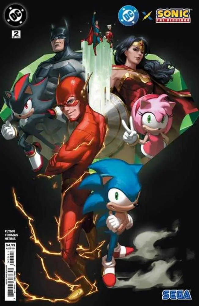 DC X Sonic The Hedgehog #2 (Of 5) Cover B Ejikure Card Stock Variant DC Comics