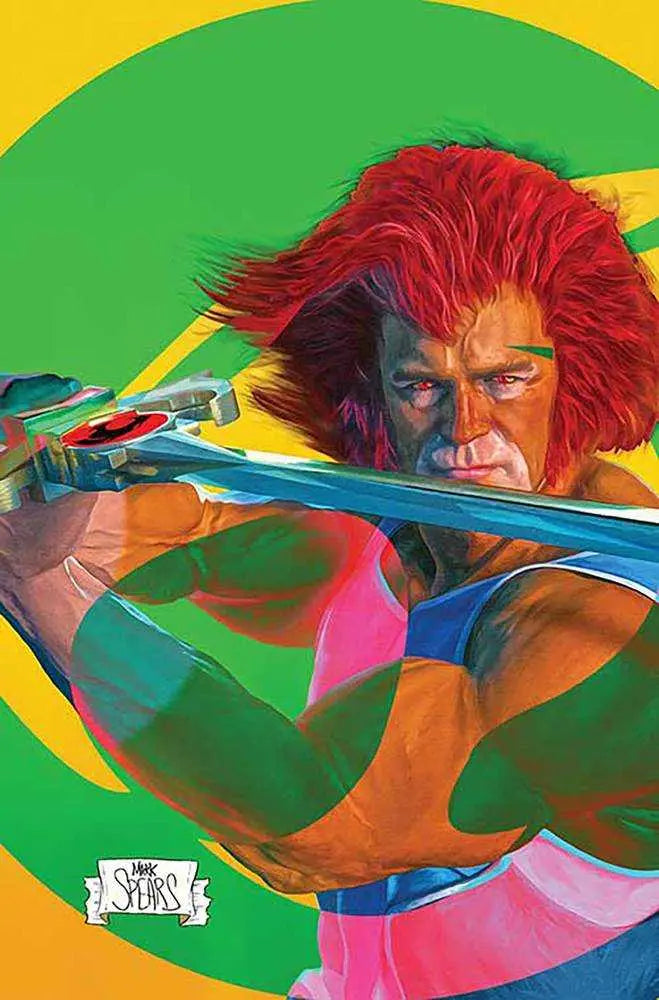 Thundercats #13 Cover Zb 10 Copy Foc Variant Edition Spears Green Bkgr Fo Dynamite Entertainment