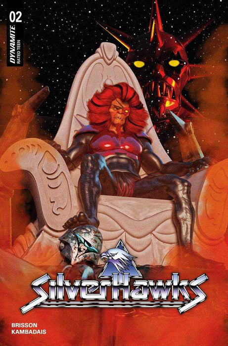Silverhawks #2 Cover Y Foc Spears Original Dynamite Entertainment