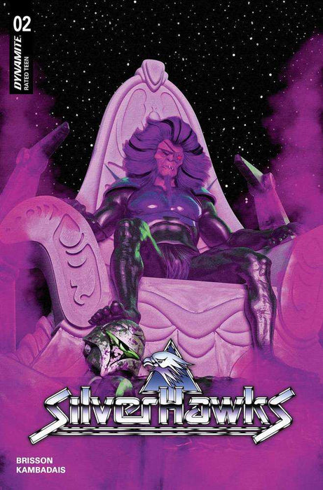 Silverhawks #2 Cover Z Foc Spears Purple Foil Dynamite Entertainment