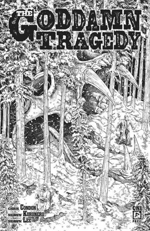 Goddamn Tragedy #1 (One Shot) Cover F 1 in 10 Jenna Cha Black & White Variant Oni Press