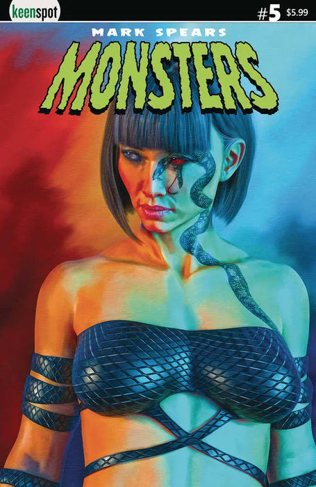Mark Spears Monsters #5 Cover E Girl With Snake Tattoo Keenspot Entertainment