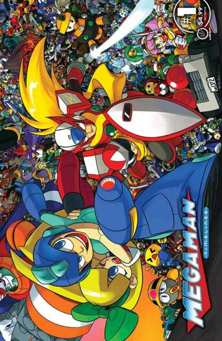 Mega Man Timelines #1 (One Shot) Cover D Inc 1:5 Andrew Dickman Wraparound Variant Udon Entertainment