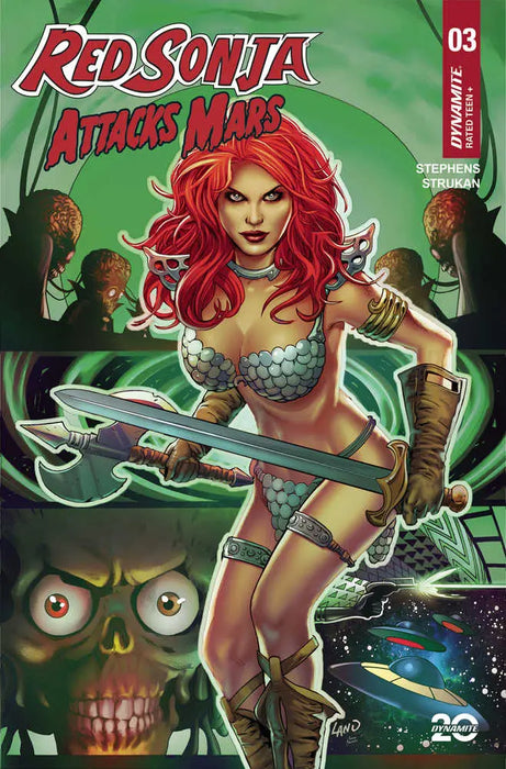 Red Sonja Attacks Mars #3 Cover C Land Dynamite Entertainment