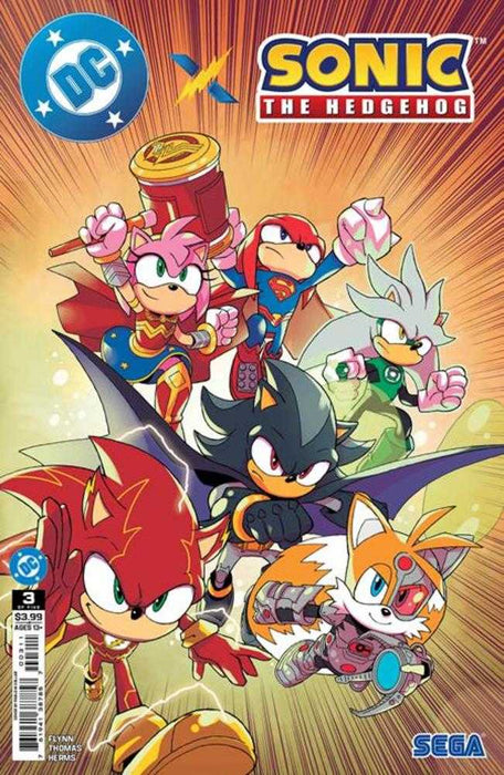 DC X Sonic The Hedgehog #3 (Of 5) Cover A Pablo M Collar DC Comics
