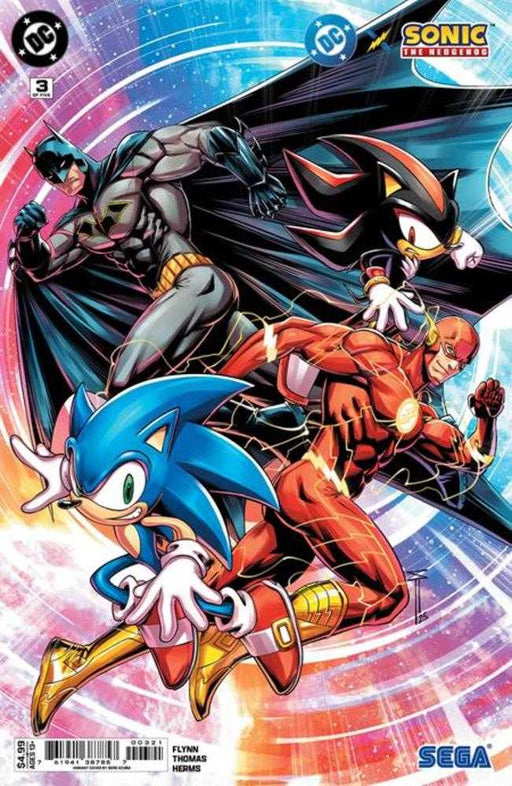 DC X Sonic The Hedgehog #3 (Of 5) Cover B Serg Acuna Card Stock Variant DC Comics