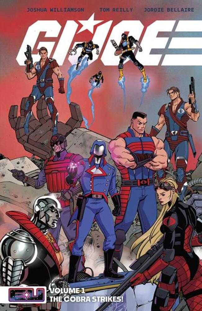 G.I. Joe TPB Volume 01 The Cobra Strikes Direct Market Exclusive Tom Reilly Red Cover Image Comics