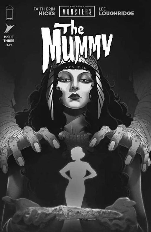Universal Monsters The Mummy #3 (Of 4) Cover D 1 in 25 Sweeney Boo Classic Horror Black & White Variant Image Comics