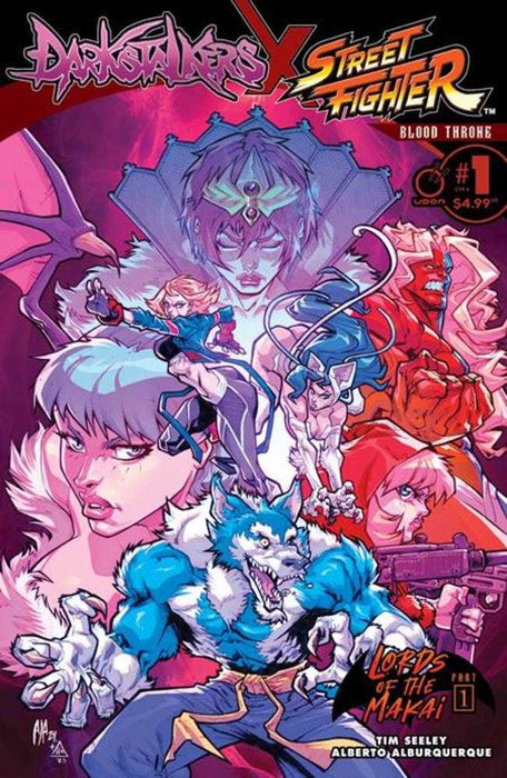 Darkstalkers X Street Fighter Blood Throne #1 (One Shot) Cover A Alberto Alburquerque Udon Entertainment