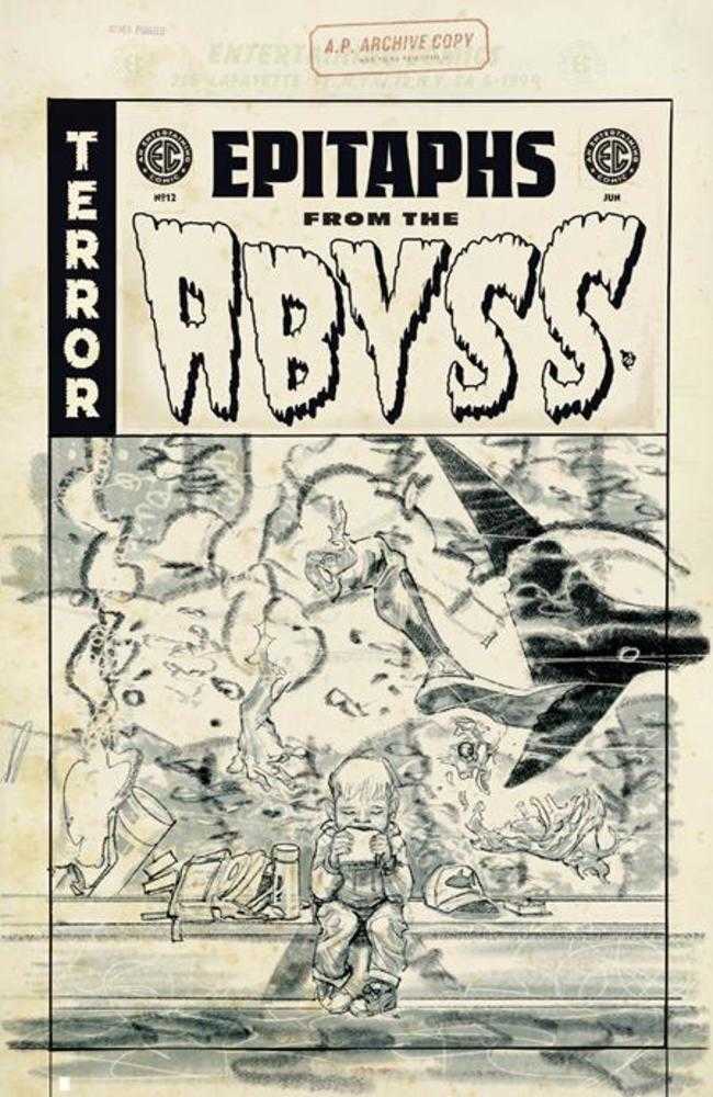 EC Epitaphs From The Abyss #12 (Of 12) Cover D Inc 1:20 Tom Fowler Black & White Artist Edition Variant Oni Press