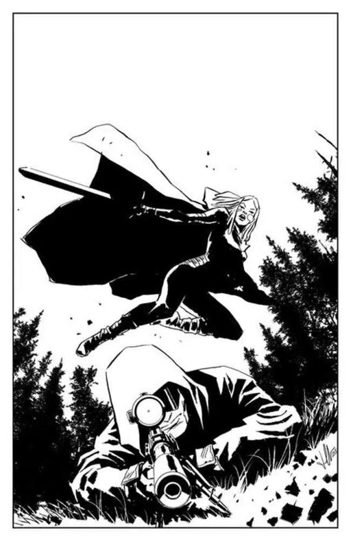 Lost Fantasy #2 Cover C Inc 1:15 Luca Casalanguida Black & White Variant Image Comics