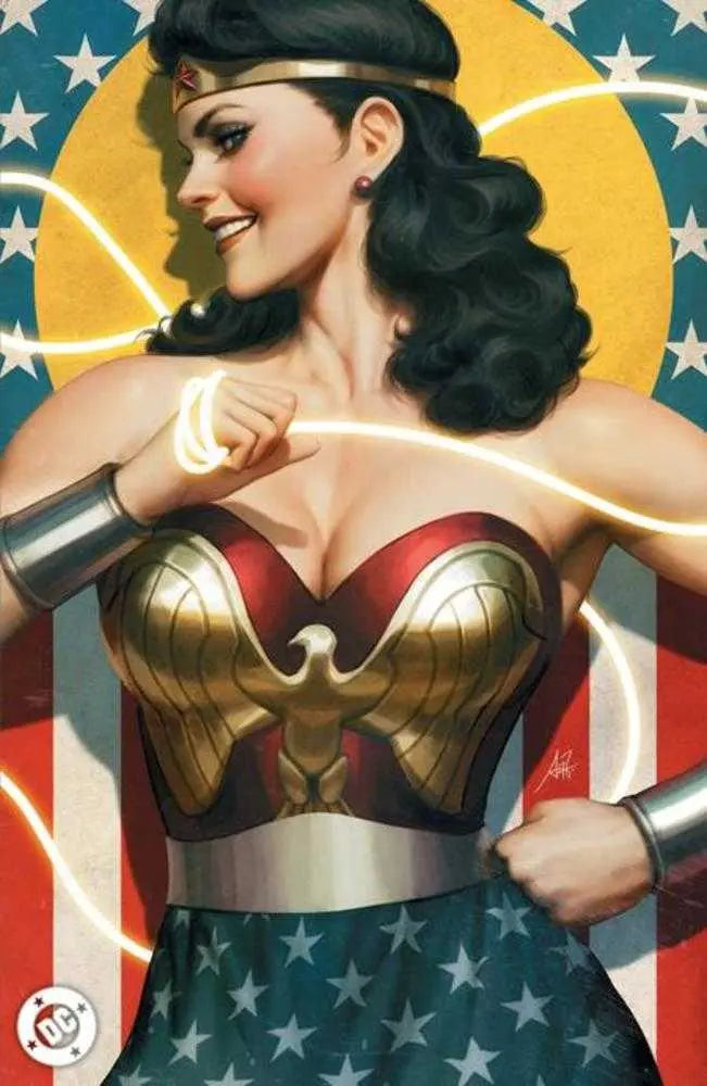 New History Of The DC Universe #1 (Of 4) Cover F Stanley Artgerm Lau Foil Variant DC Comics