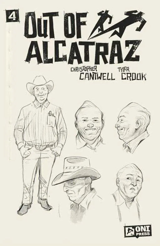 Out Of Alcatraz #4 (Of 5) Cover C 1 in 10 Tyler Crook Sketchbook Variant Oni Press
