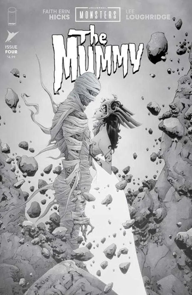 Universal Monsters The Mummy #4 (Of 4) Cover D 1 in 25 Jae Lee & June Chung Classic Horror Black & White Variant Image Comics
