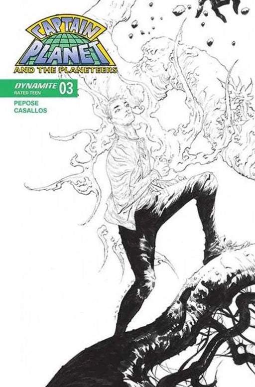 Captain Planet #3 Cover G 1 in 10 Jae Lee Line Art Variant Dynamite Entertainment