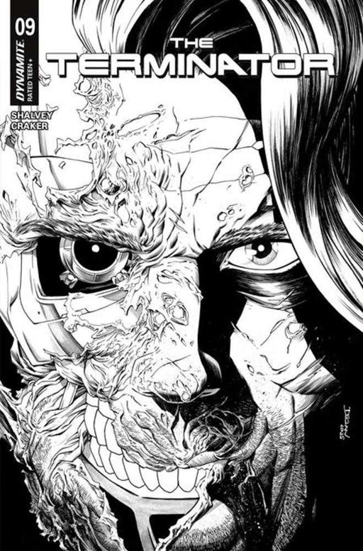 Terminator #9 Cover F 1 in 10 Declan Shalvey Line Art Variant Dynamite Entertainment