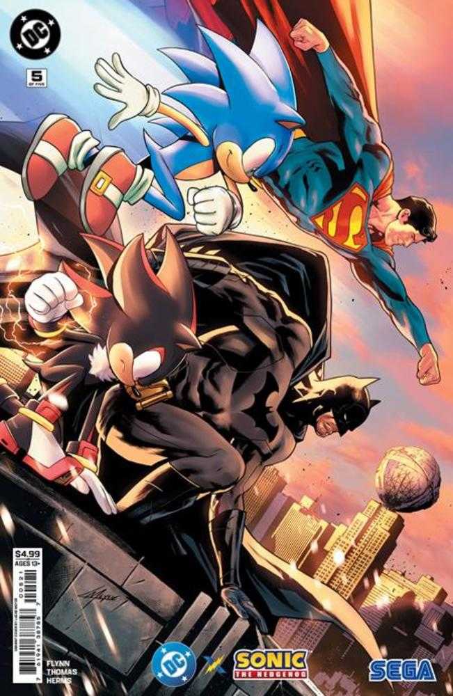 DC X Sonic The Hedgehog #5 (Of 5) Cover B Lucas Meyer Card Stock Variant DC Comics
