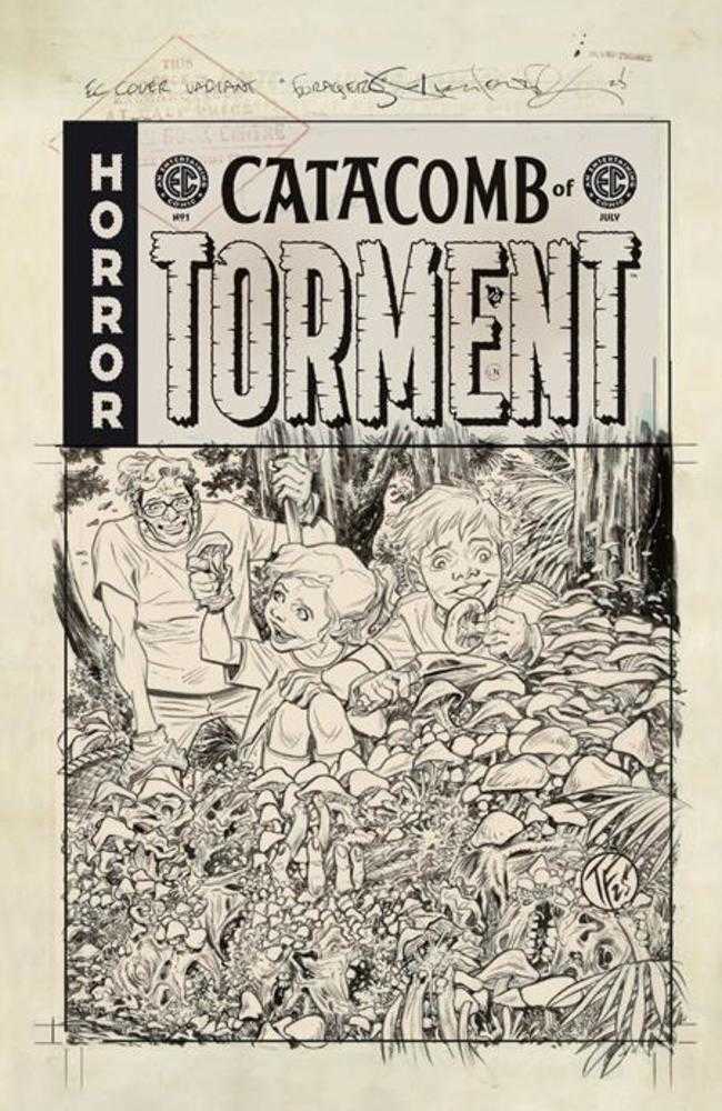 EC Catacomb Of Torment #1 Cover F Inc 1:20 Tom Fowler Black & White Artist Edition Variant Oni Press