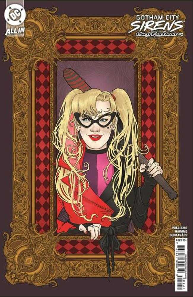 Gotham City Sirens Unfit For Orbit #2 (Of 5) Cover E 1 in 25 Helen Mask Card Stock Variant DC Comics