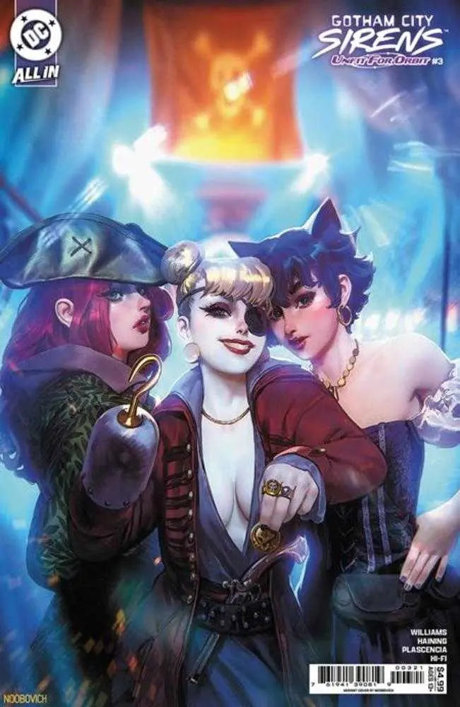 Gotham City Sirens Unfit For Orbit #3 (Of 5) Cover B Noobovich Card Stock Variant DC Comics