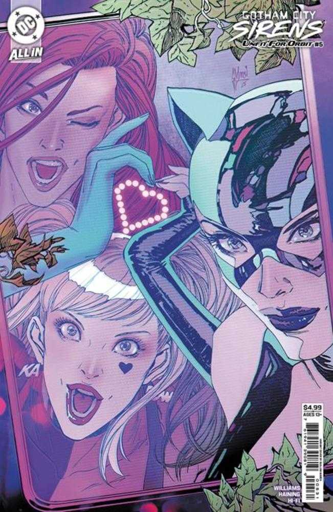 Gotham City Sirens Unfit For Orbit #5 (Of 5) Cover C Guillem March Connecting Card Stock Variant DC Comics