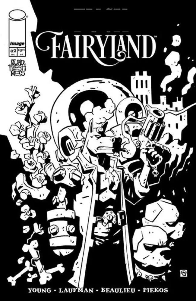 I Hate Fairyland #42 Cover B Derek Laufman Black & White Variant (Mature) Image Comics