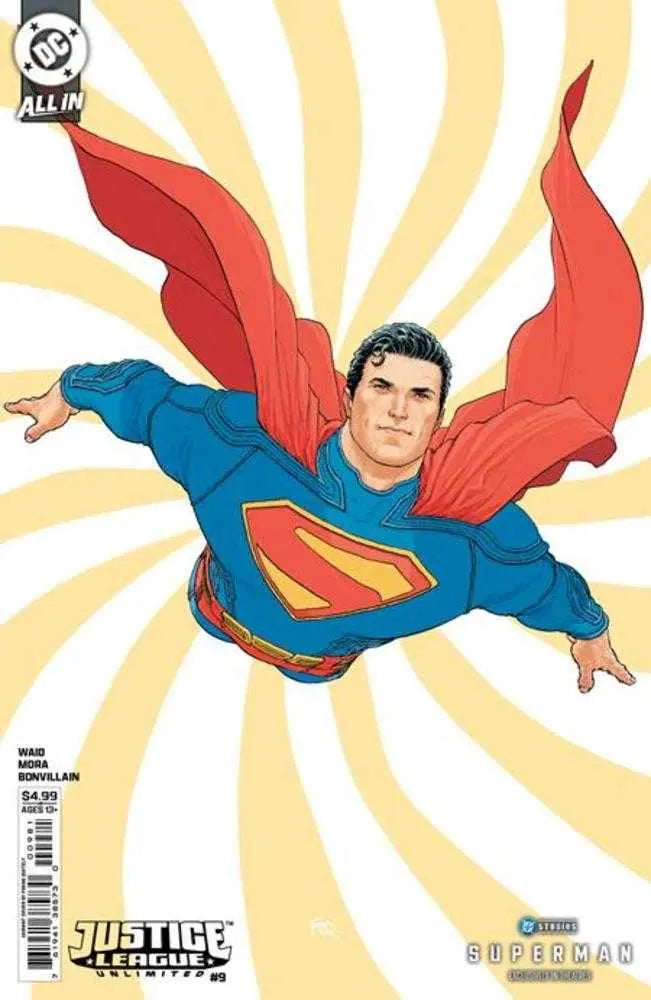 Justice League Unlimited #9 Cover F Frank Quitely Superman Movie Card Stock Variant (We Are Yesterday) DC Comics