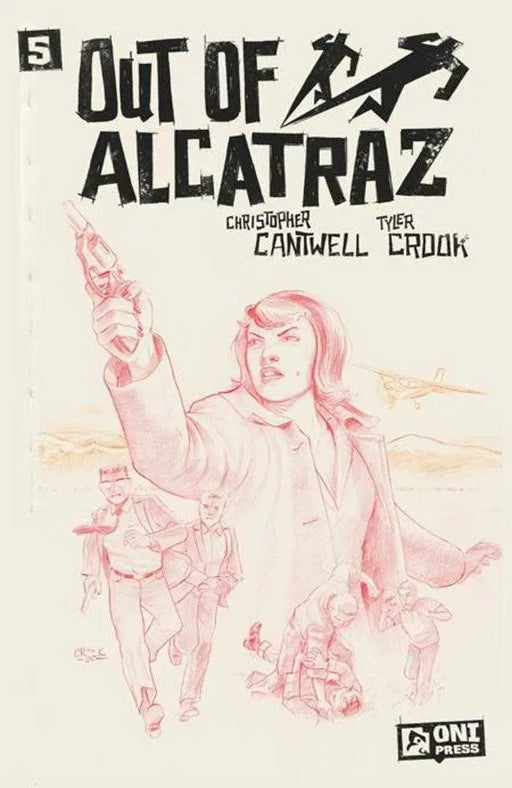 Out Of Alcatraz #5 (Of 5) Cover C 1 in 10 Tyler Crook Sketchbook Variant Oni Press