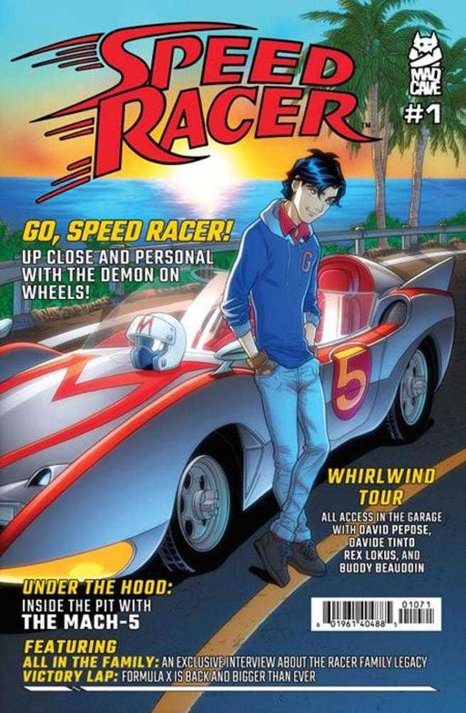 Speed Racer #1 Cover G 10 Copy Chris Batista Car Magazine Homage Unlock Variant Mad Cave Studios