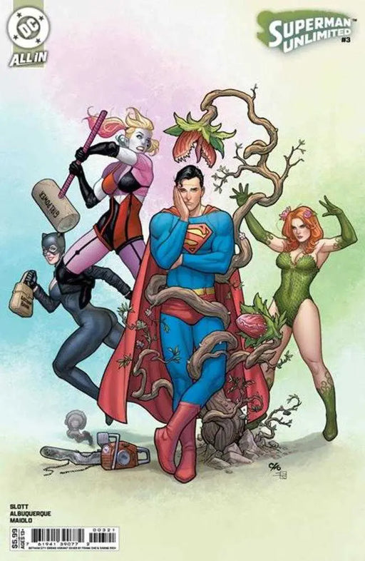 Superman Unlimited #3 Cover E Frank Cho Gotham City Sirens Card Stock Variant DC Comics