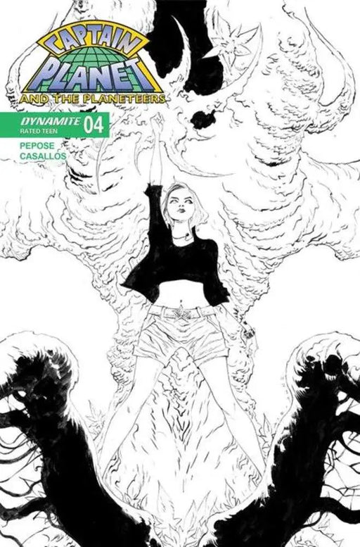 Captain Planet #4 Cover G 1 in 10 Jae Lee Line Art Variant Dynamite Entertainment