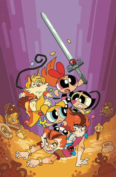 Thundercats Powerpuff Girls #2 Cover I Inc 1:20 Coleman Engle Full Art Variant Dynamite Entertainment