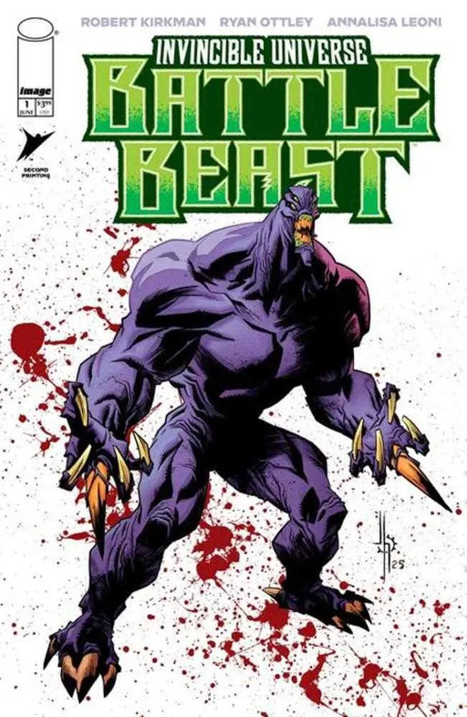 Invincible Universe Battle Beast #1 2nd Print Cover B Jason Howard Variant Image Comics