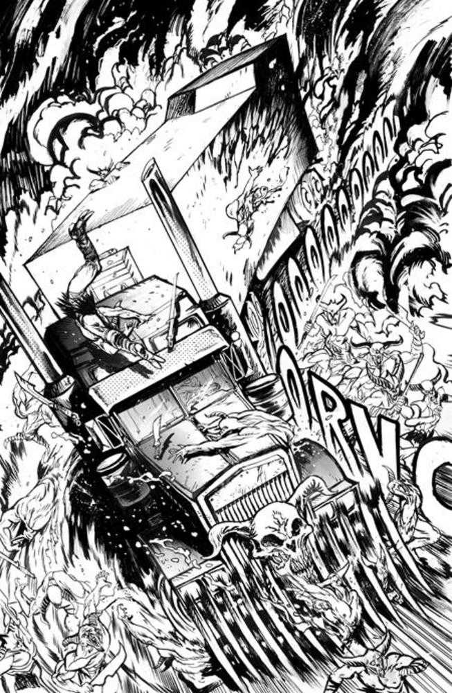 Big Rig #1 Cover H 1 in 25 Daniel Warren Johnson Bw Variant Vault Comics