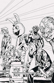 Exquisite Corpses #1 2nd Print Cover B 1 in 10 Michael Walsh Polybagged & Playing Card Black & White Variant (Mature) Image Comics